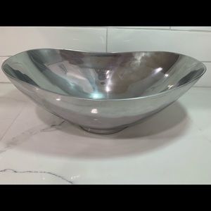 NEW Olympia silver metal decorative serving bowl